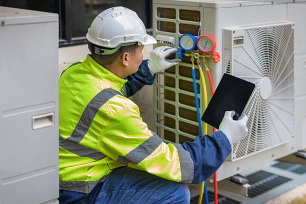 Professional Hvac Maintenance technician working in Evansville, WI
